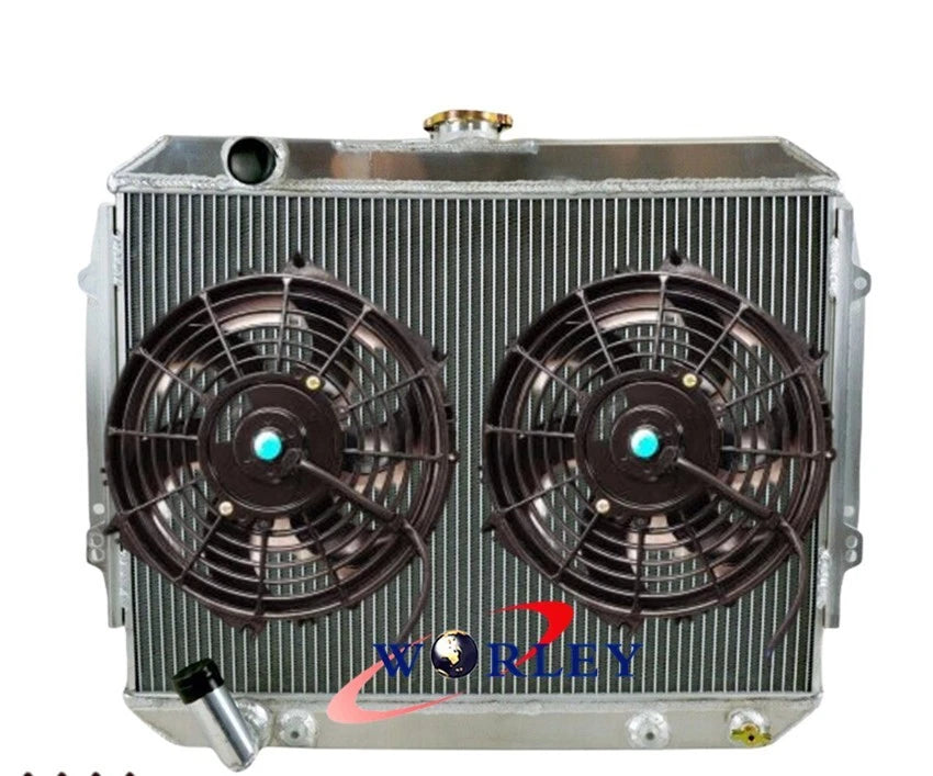 2 Row Aluminum Radiator with Fan for Mitsubishi Triton (1990–1996)