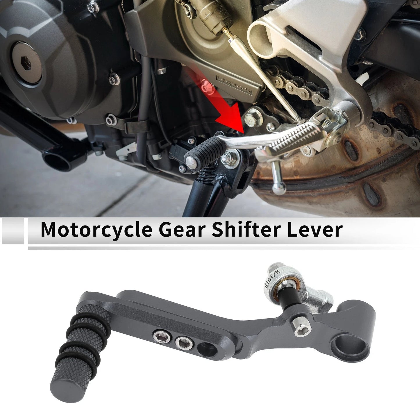 Gear Shifter Lever for Honda CBR650R (2019–2022) Titanium Tone
