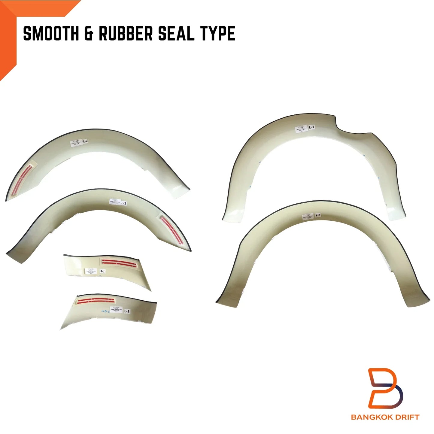 18G Silver Fender Flares for Ford Ranger Ute T6 PX (2012-2015)