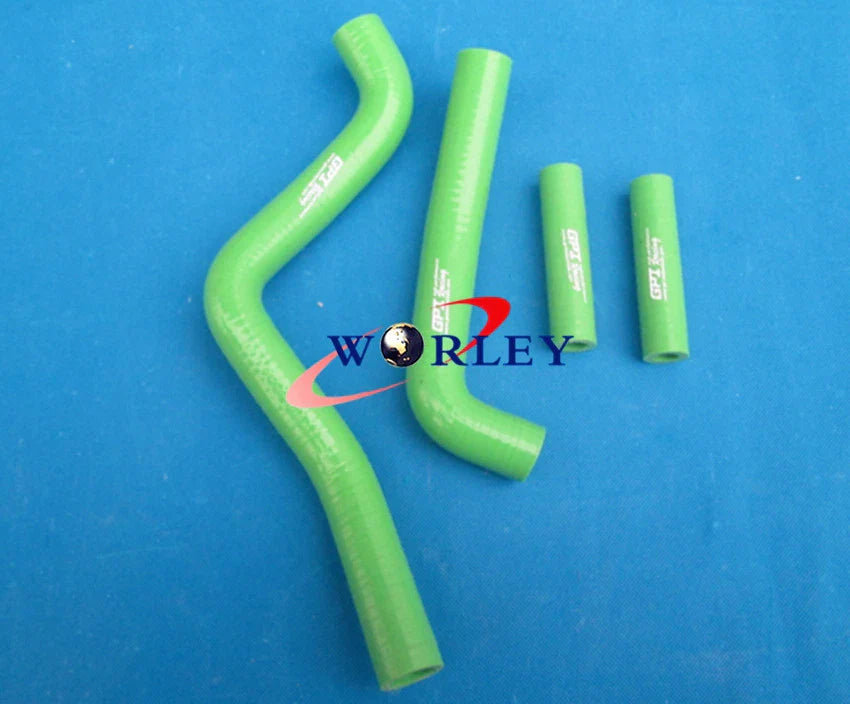 Silicone Radiator Hose for KAWASAKI KX125 1999-2002 - Green
