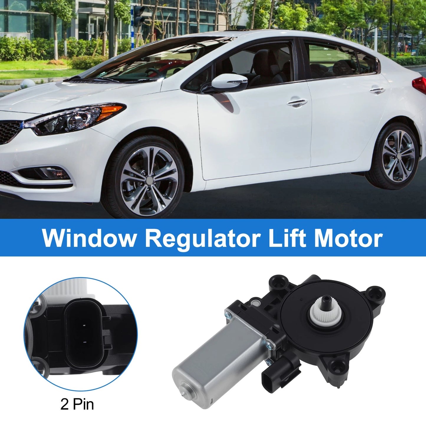 83460A7000 Rear Right Power Window Regulator Lift Motor for Kia Forte (2014–2018)