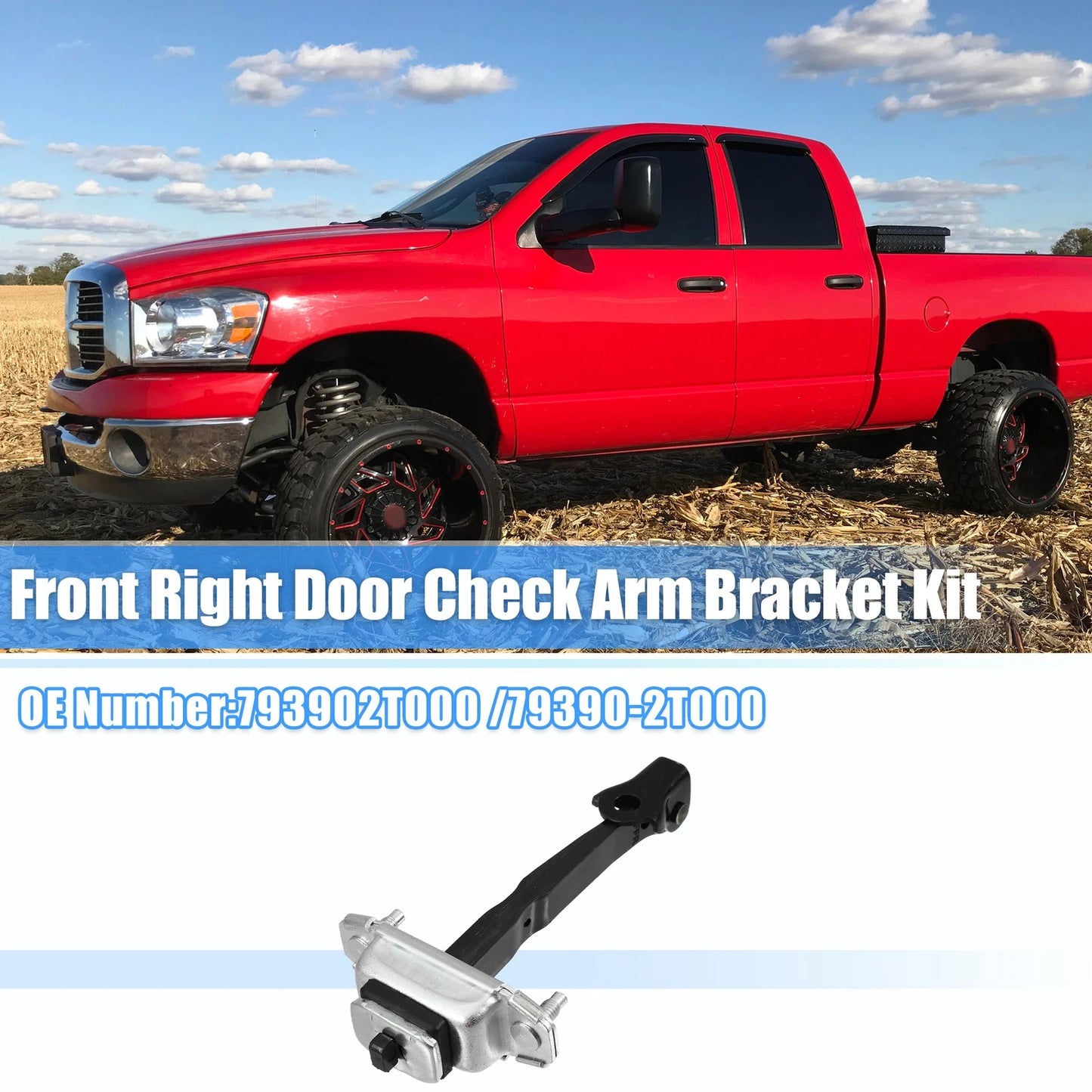 Front Right Door Hinge Check Arm Stop Strap for Kia Optima (2011–2016) No. 793902T000