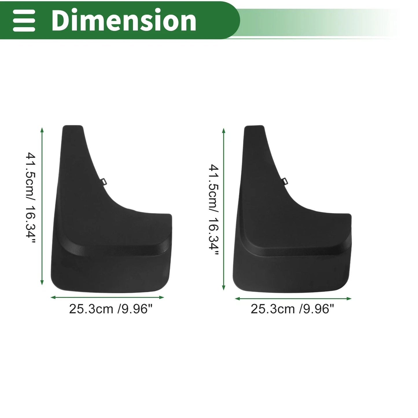 Mud Flaps Splash Guards for Chevrolet Blazer (2005) - Includes Mount Accessories