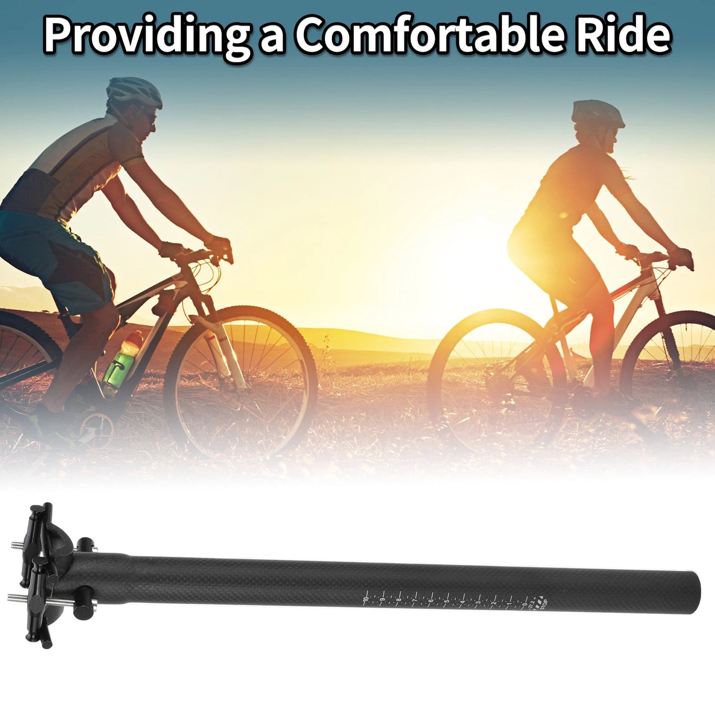 27.2mm Carbon Fiber Bike Seat Post for Ultra Light Saddle (2010–2023)