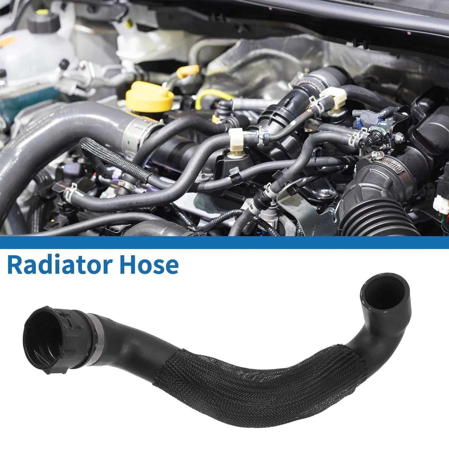 Radiator Hose for BMW 535i Engine Coolant Water Hose Black 1 Pc