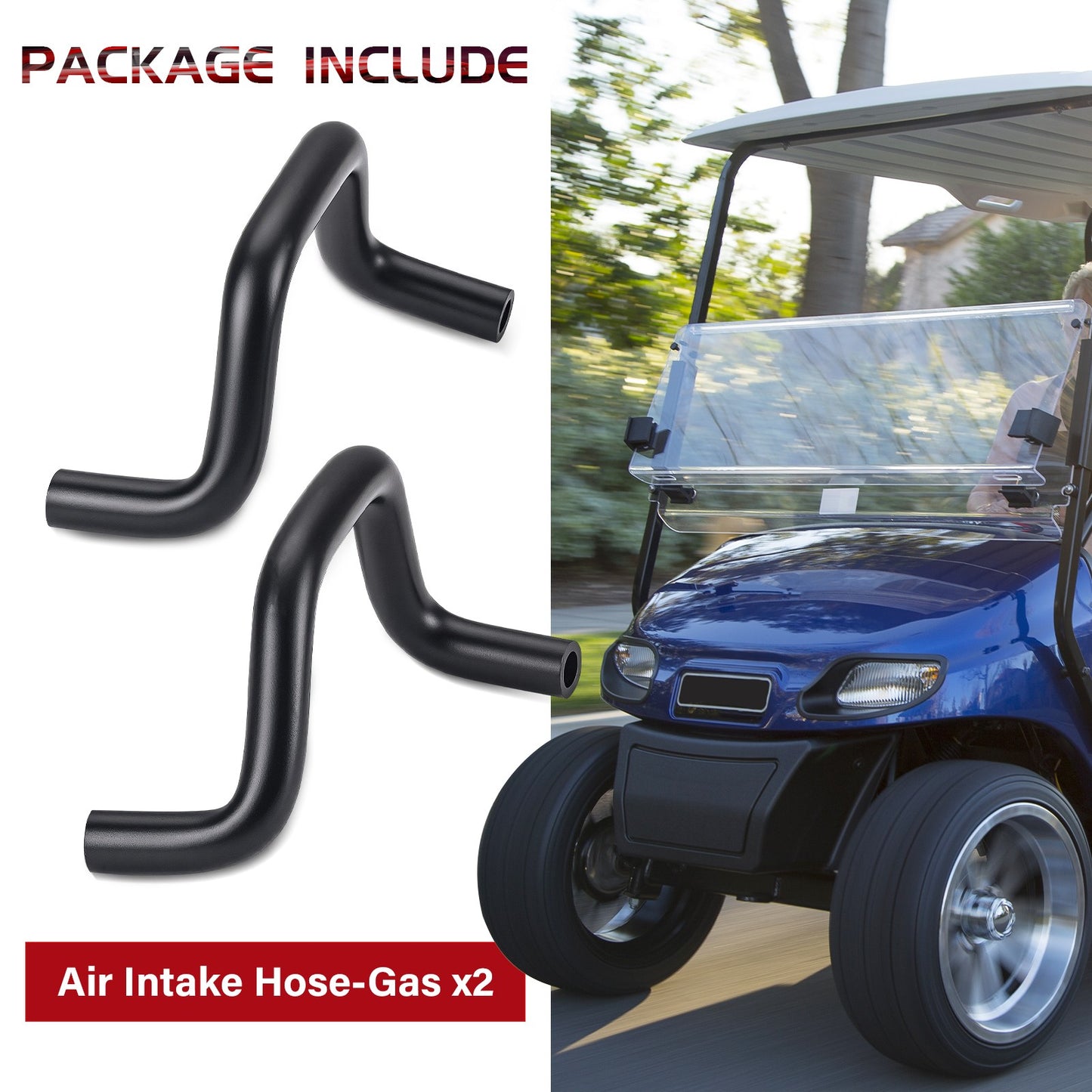 2X Air Intake Hose for EZGO TXT Medalist (1996–2023)