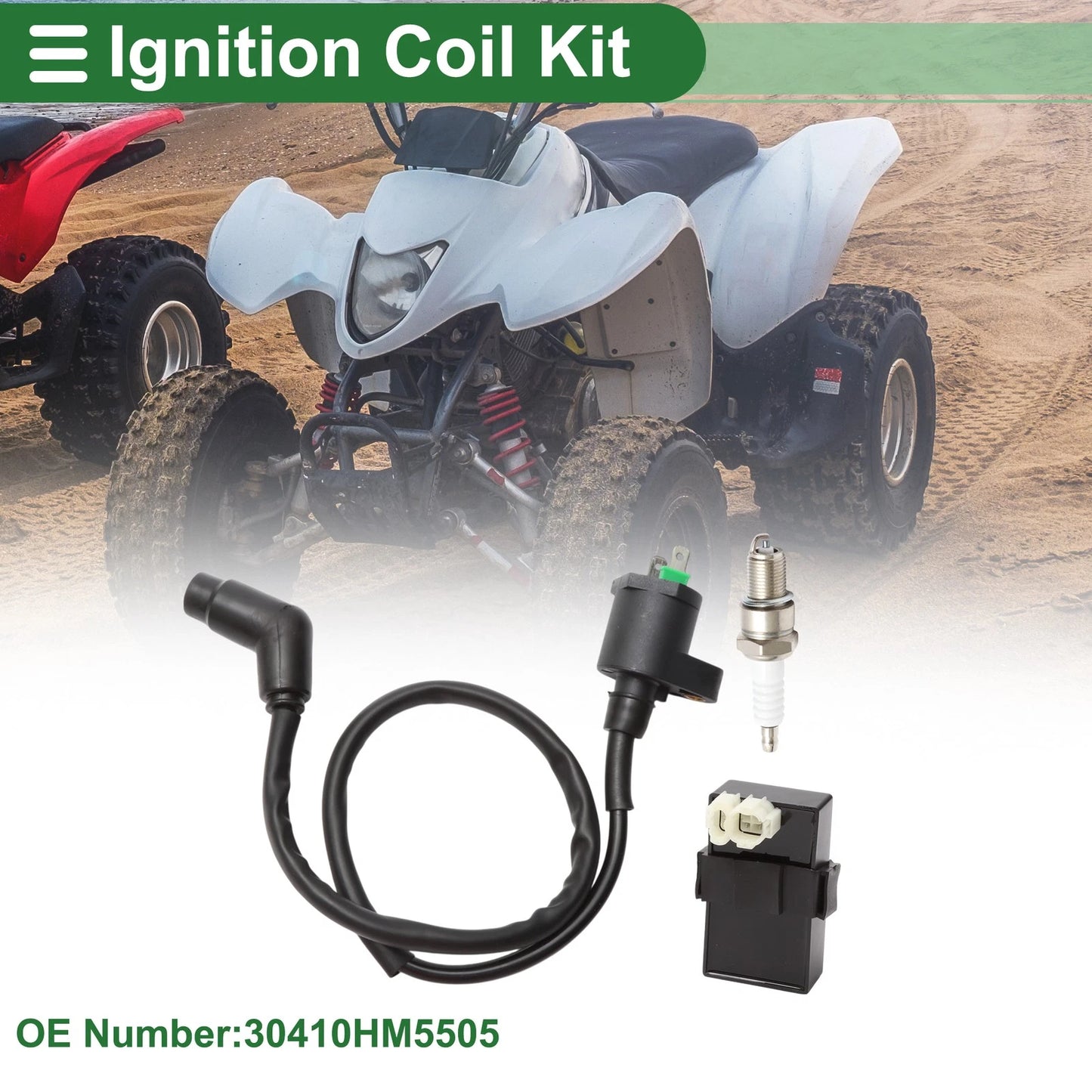 Ignition Coil Set for Honda FourTrax 300 TRX300 2x4 (1994–1997) No. 30410HM5505