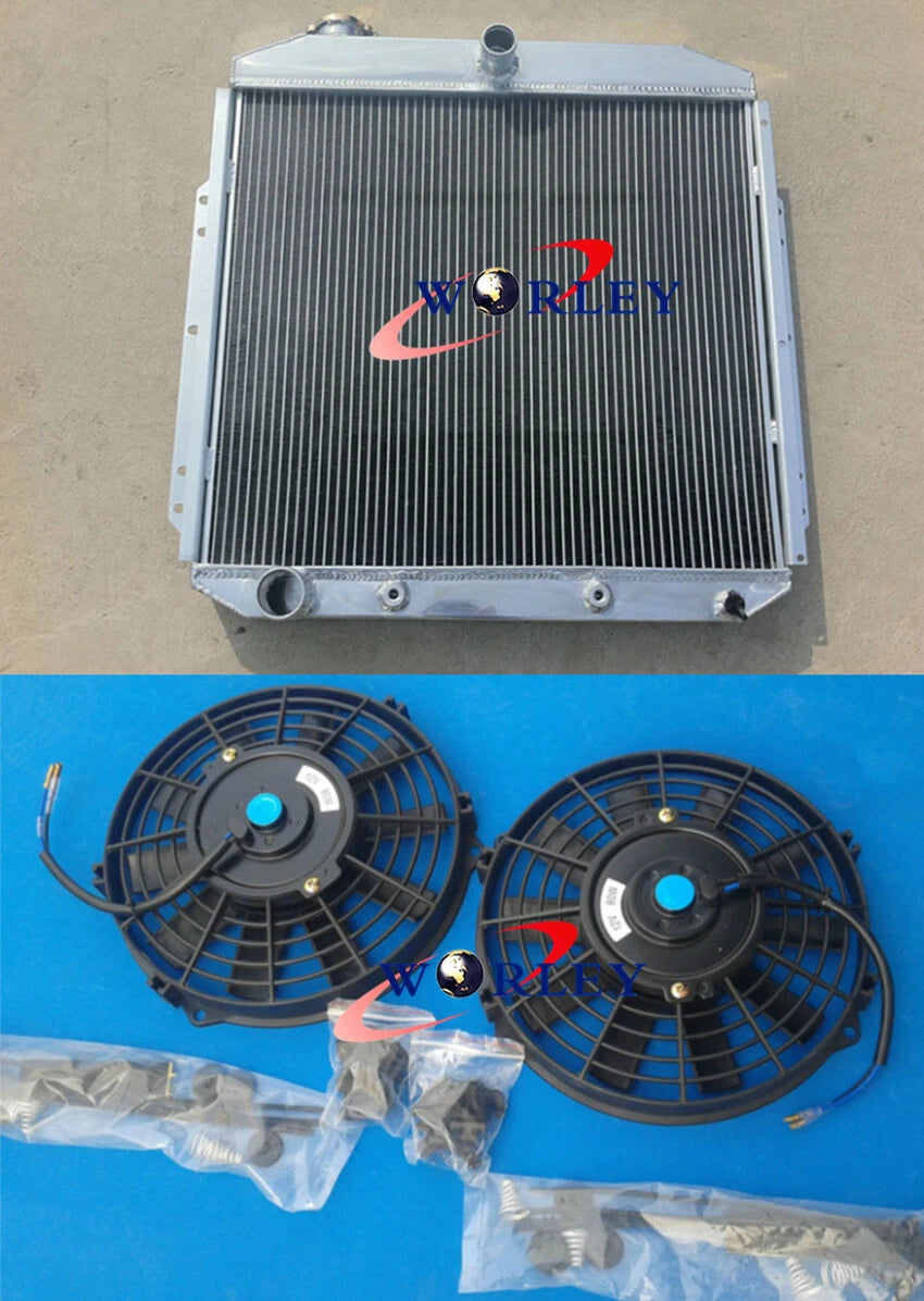 Aluminum Radiator with Fan for Ford Pickup F250 F350 F100 (1953–1956)