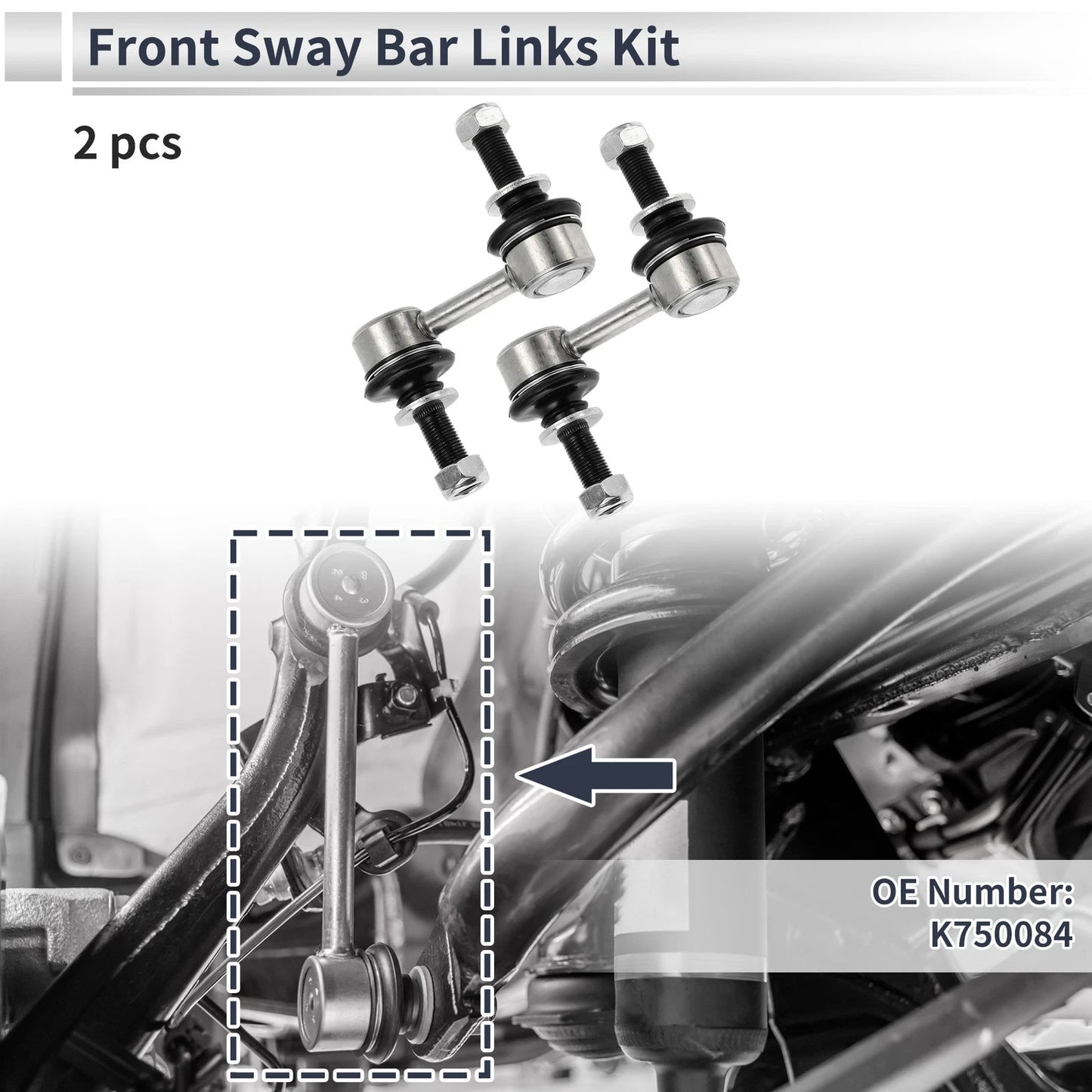 Front Stabilizer Bar Links No Bushing for Subaru B9 Tribeca (2006–2007) No.K750084