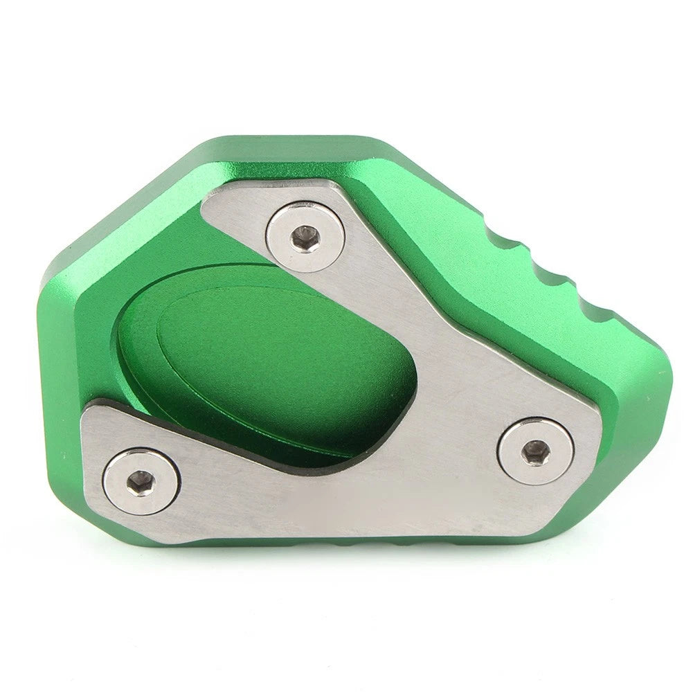 Kickstand Side Stand Plate Pad for Kawasaki ZX-6R/Ninja 636 (2009–2017) GREEN