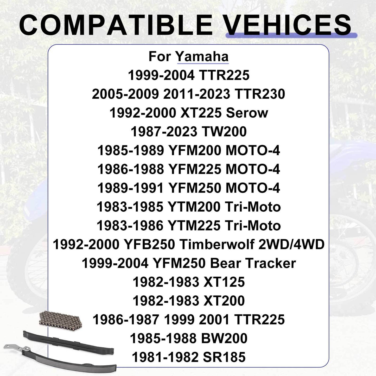 Cam Timing Chain Guide for Yamaha Bear Tracker 250 (1999–2004)