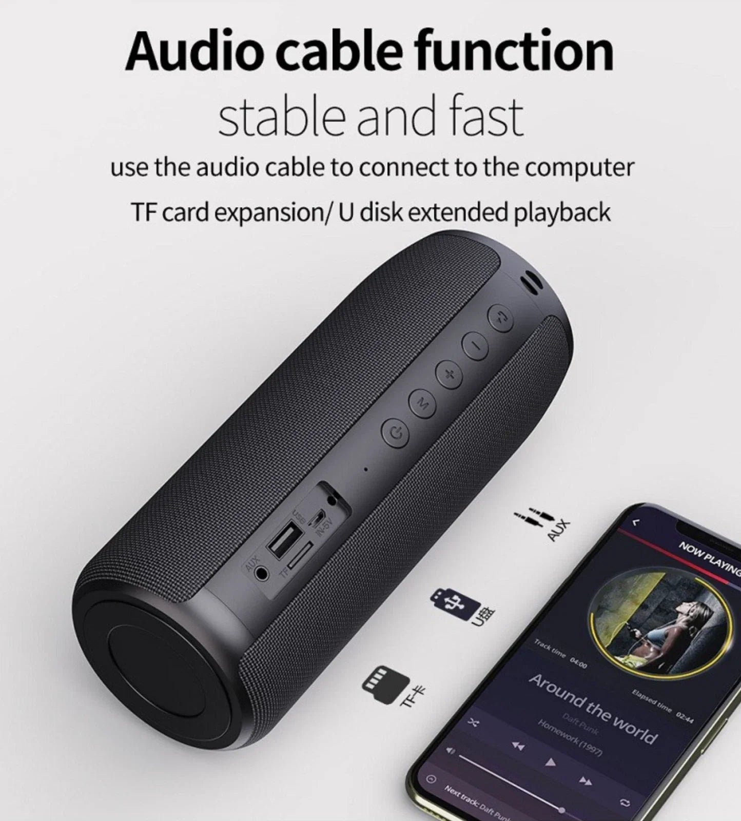 Portable Wireless Bluetooth Waterproof Speaker for iPhone Samsung