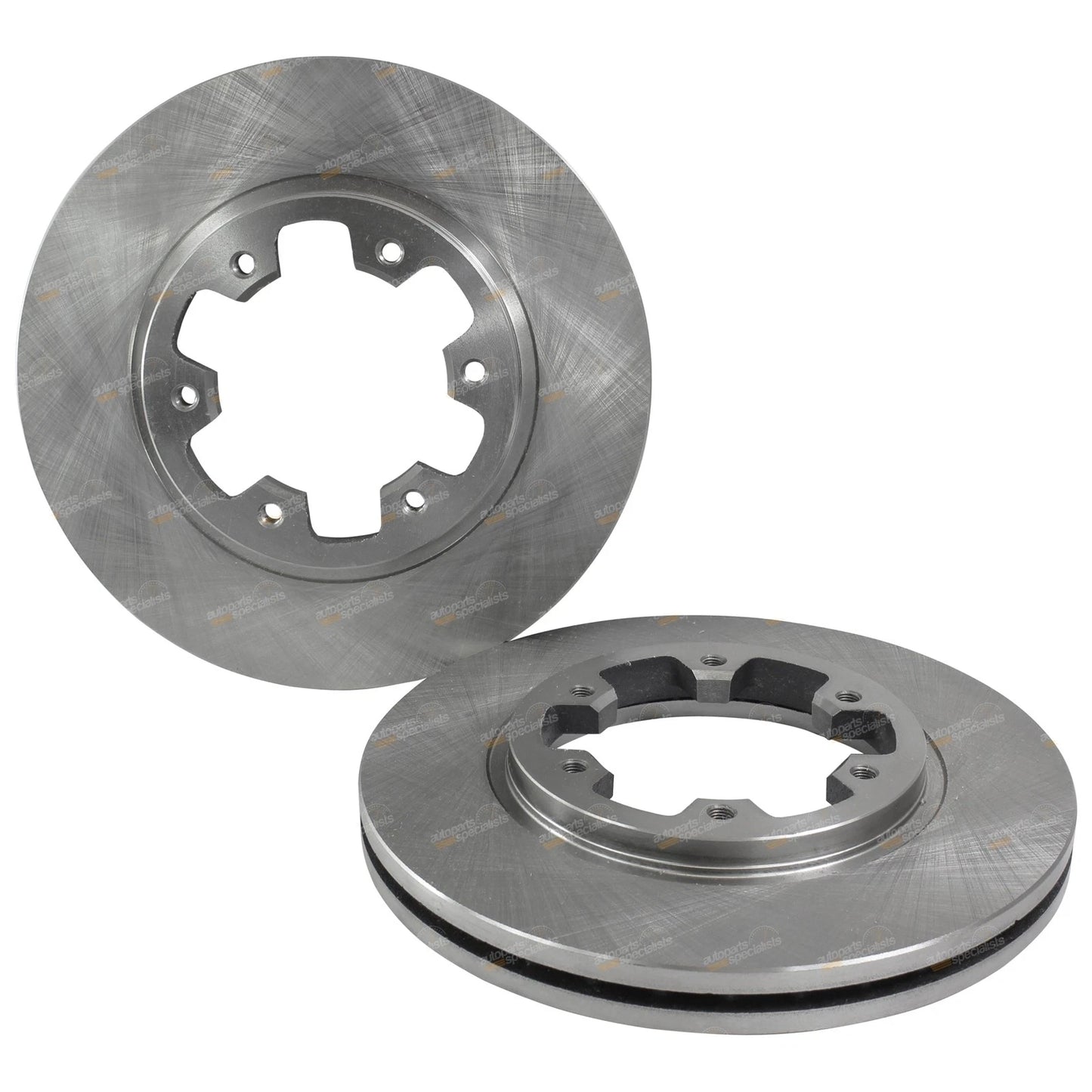 2 Front Disc Brake Rotors for Navara D22 4x4 (1997–2001)