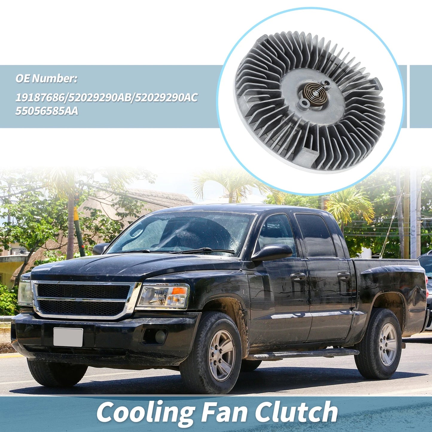 Cooling Fan Clutch for Dodge Dakota, Ram Dakota (2005–2011) No. 52029290AC