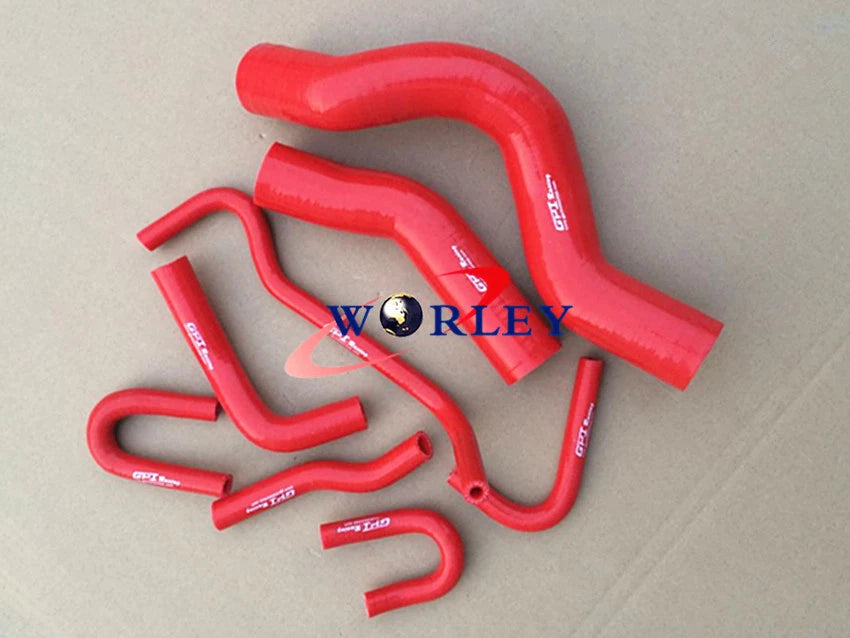 Silicone Radiator Heater Hose for Land Cruiser VDJ200 (2008–2021) - Red
