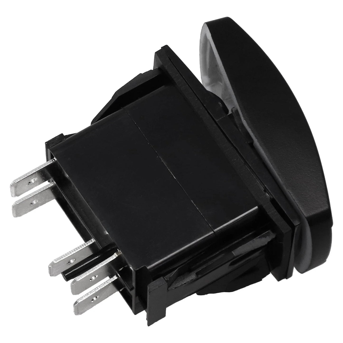 Rocker Switch Black ABS Blue LED Speaker Push Button for Car