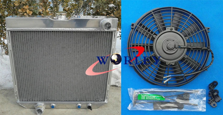 Aluminum Radiator & Fan for Ford Fairlane Mustang Maverick Mercury (1969–1970)