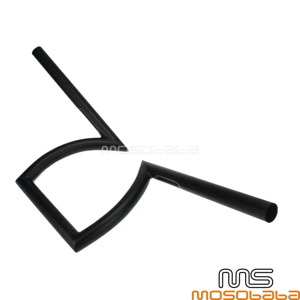 1" Z-Bar Drag Ape Hanger Handlebar 8-3/4" Rise for Chopper Bobber Custom - Black
**Formatted Title:**
1" Z-Bar Drag Ape Hanger Handlebar 8-3/4" Rise for Chopper Bobber - Black