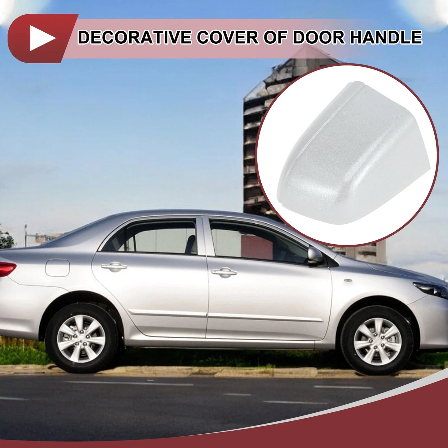 Front Right Exterior Door Handle for Honda Accord MK10 (2018-2020) White ABS