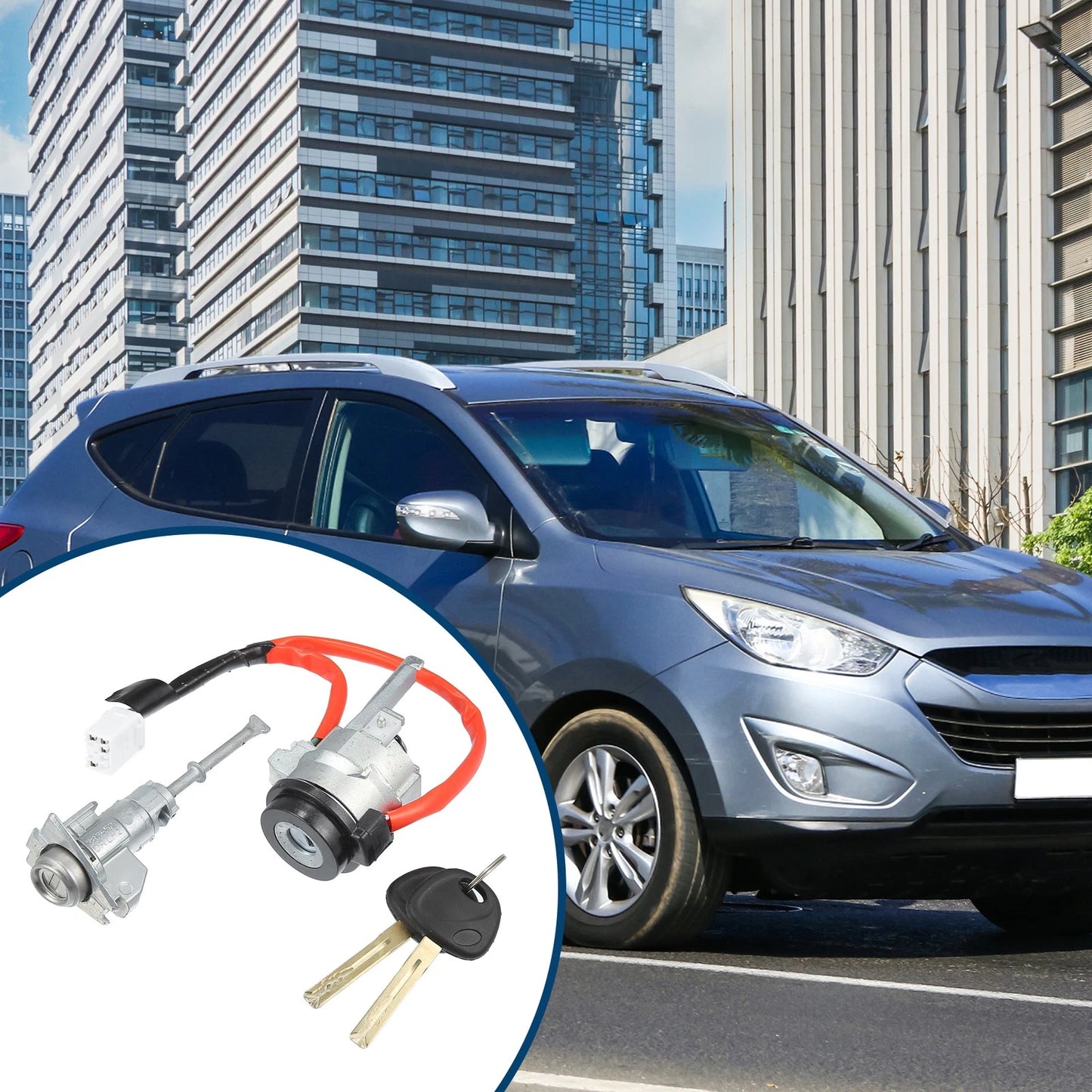 Ignition Switch Cylinder w/ Keys for Hyundai IX35 (2015)
