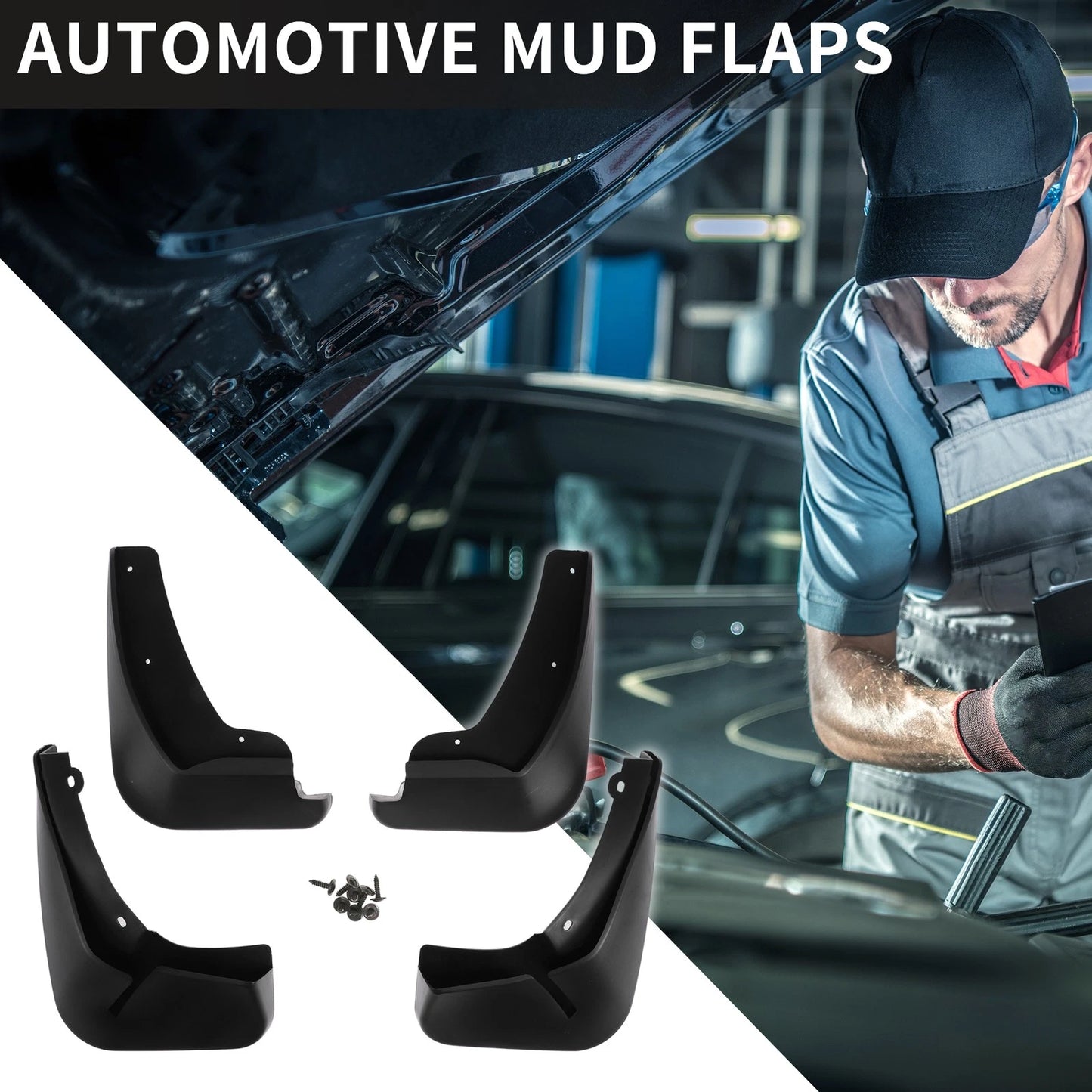 Mud Flap Splash Guard Set for Ford Fiesta ST-Line (2021–2023)