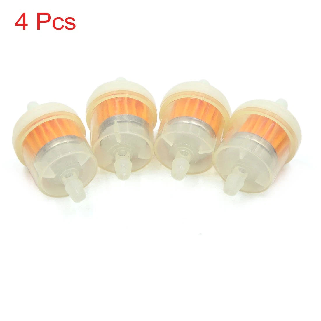 Set of 4 Inline Gasoline Fuel Filters for Motorcycle (6mm Dia)