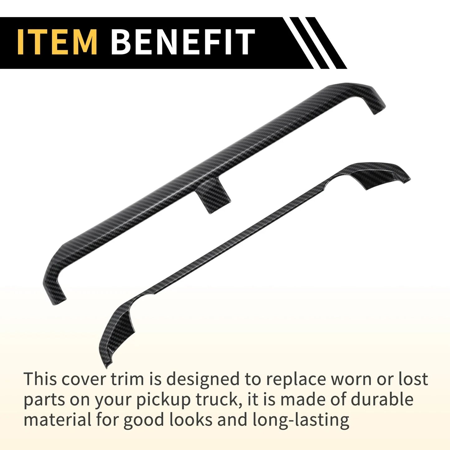 Carbon Fiber Central Control Panel Trim Cover for Chevy Colorado (2023-2024)
