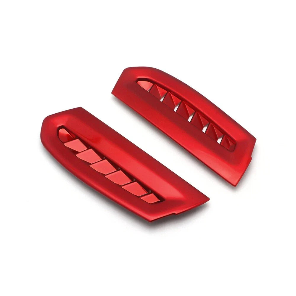 Interior ABS Red Side Air Vent Outlet Covers for Toyota Camry (2018-2024)