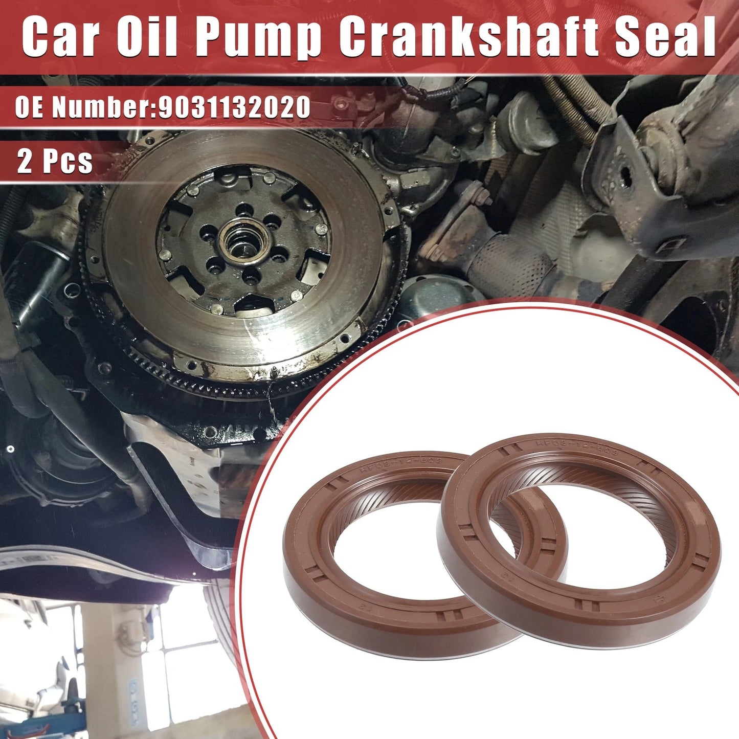2pcs Oil Pump Crankshaft Seal for Toyota Celica (1990–1997) No. 90311-32020