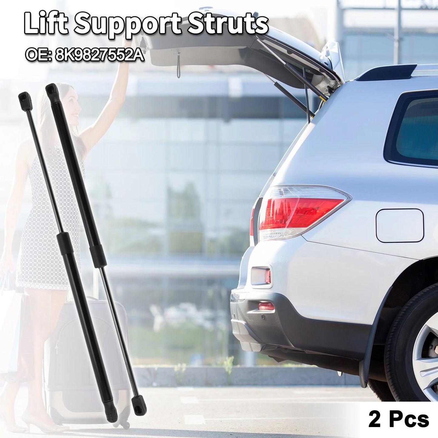 Set of 2 Rear Hatch Lift Supports Struts No. 8K9827552A for Audi A4 allroad (2013–2016)