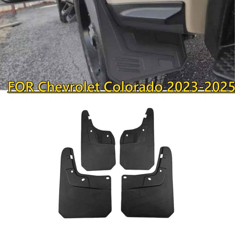 4Pcs Splash Guards Mud Flaps Fender for Chevy Colorado ZR2 Trail Boss (2023–2025)