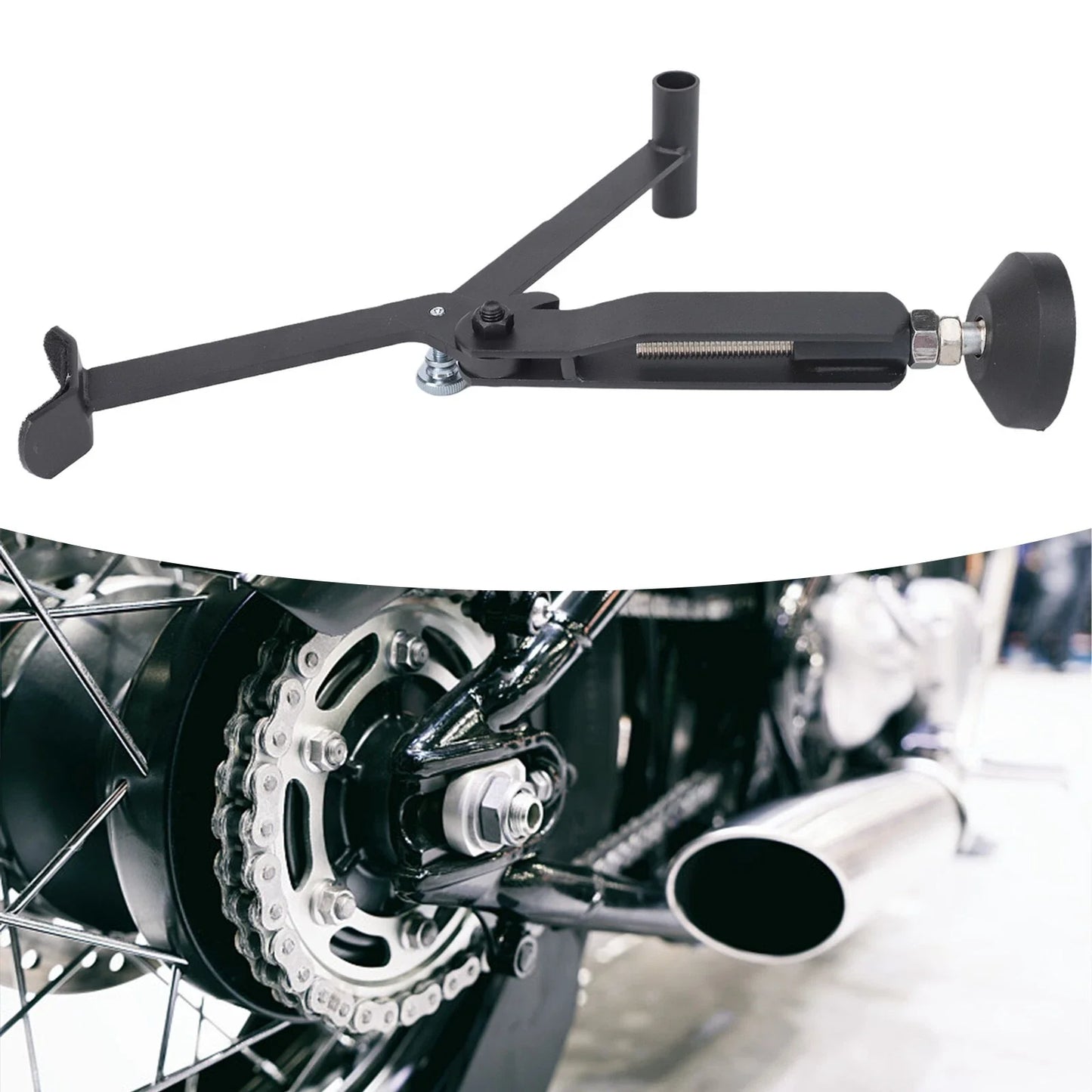 Folding Motorcycle Lift Stand for Universal Fitment