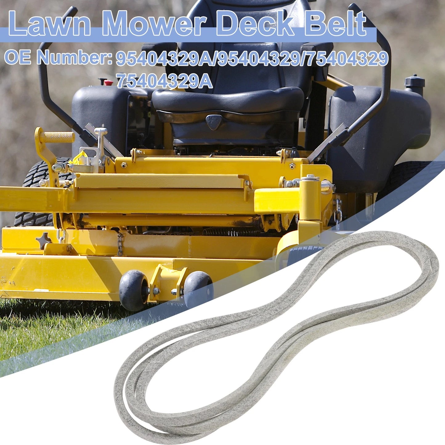 Lawn Mower Deck Belt No.95404329A for Cub Cadet RZT-L54 RZT-S54 RZT-LX