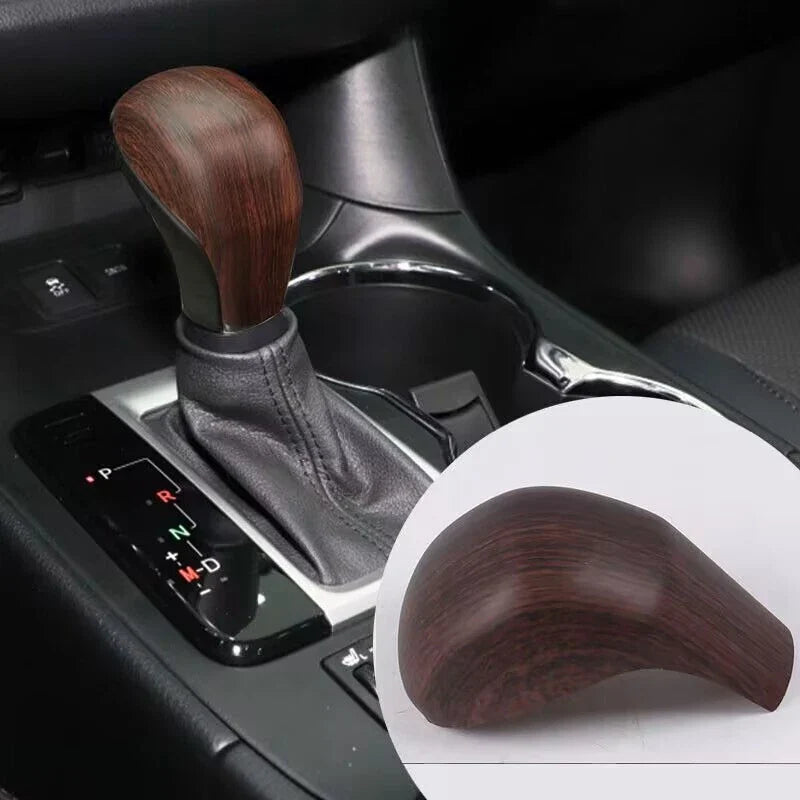 Wood Grain Inner Gear Shift Knob Decor Cover Trim for Toyota Highlander (2014–2019)