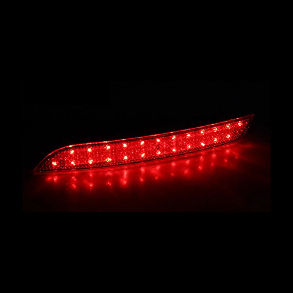 Smoke LED Rear Bumper Reflector Lights for BMW 5-Series (2009–2014)