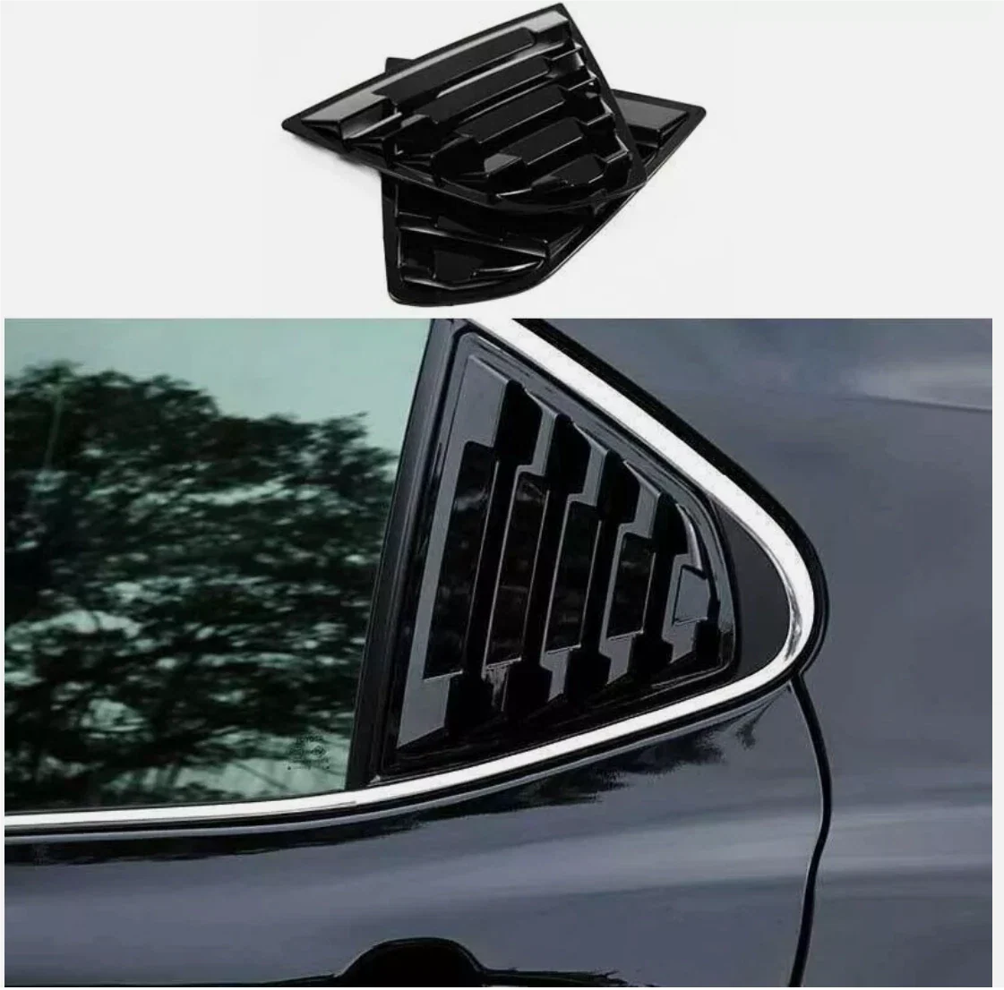 Rear Quarter Window Louver Scoop Side Vent for Toyota Camry (2018–2023)