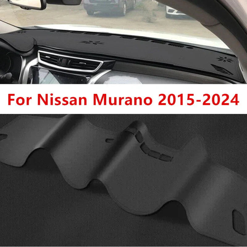 PU Leather Car Dashboard Cover Dash Protector Mat for Nissan Murano (2015–2024)