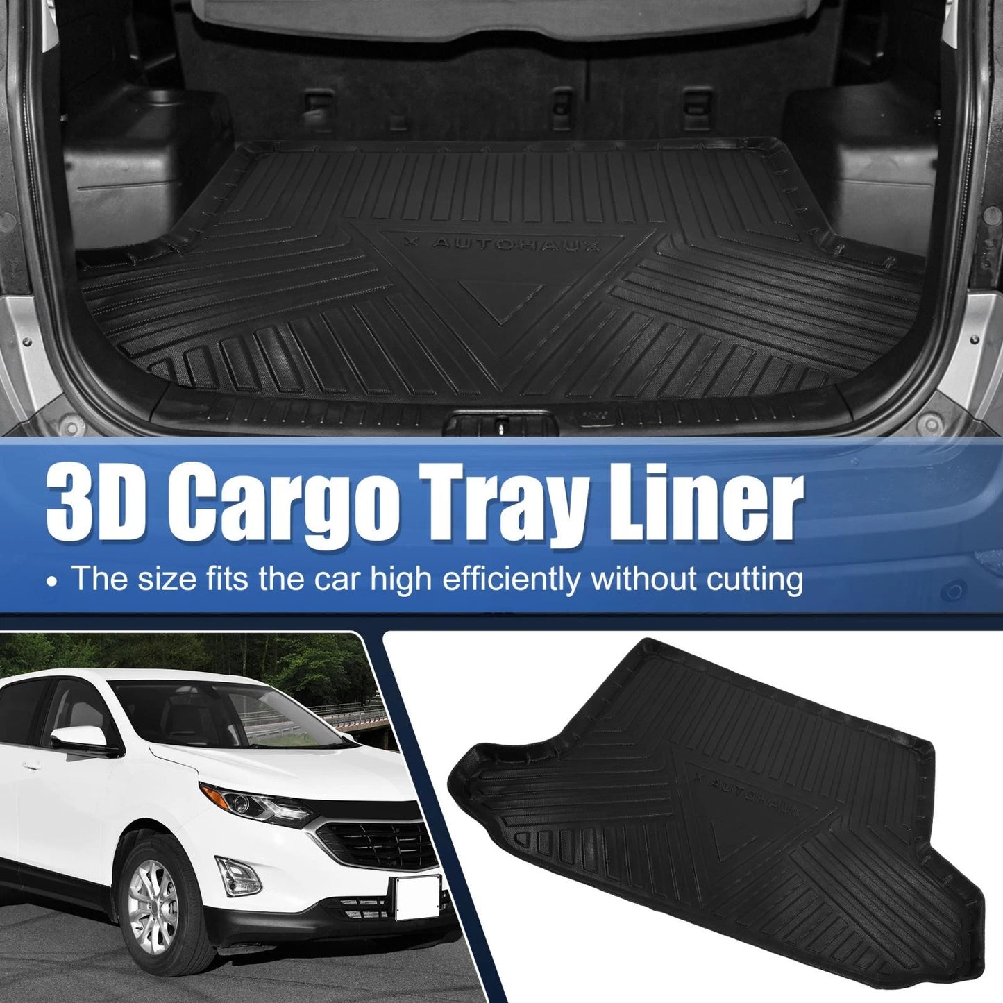 TPE Rear Cargo Liner Trunk Mat for Chevrolet Equinox (2018–2023)