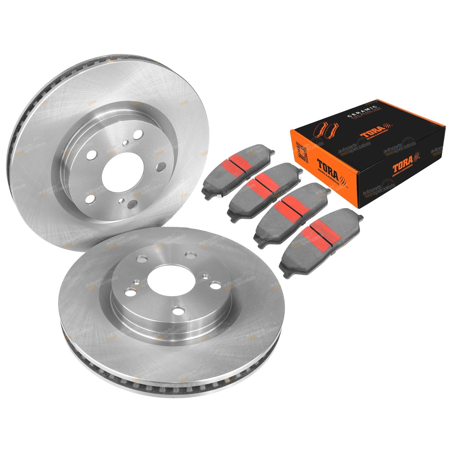 Front Disc Brake Rotors & Pads for Toyota Aurion (2006–2012)