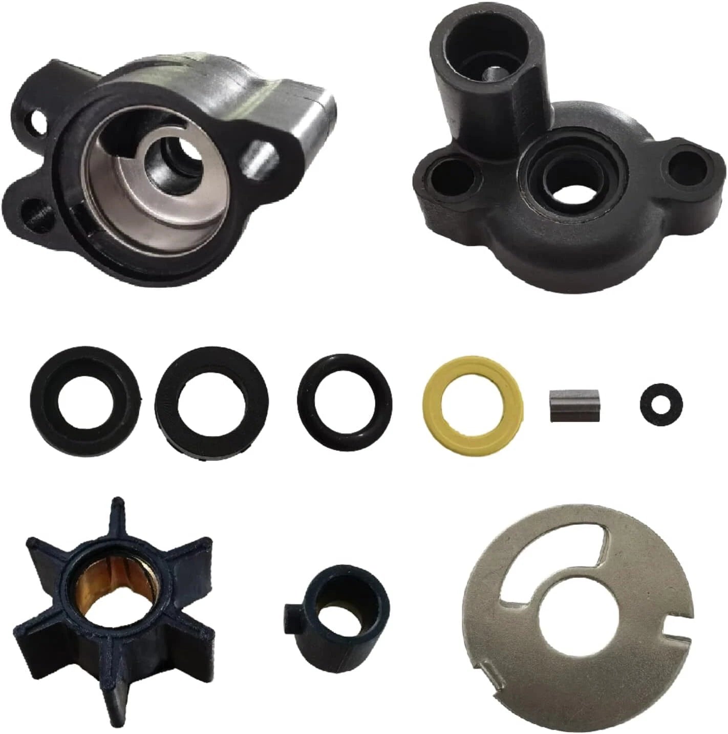 Water Pump Impeller Kit for Mercury Outboard 4-9.8 HP (Year Range Not Specified)