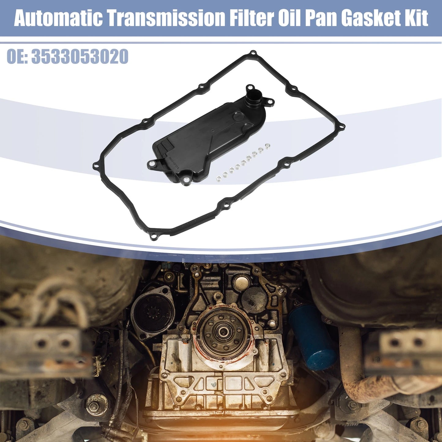 Set of 1 Transmission Filter Oil Pan Gasket Kit for Lexus GS200t (2015–2019)