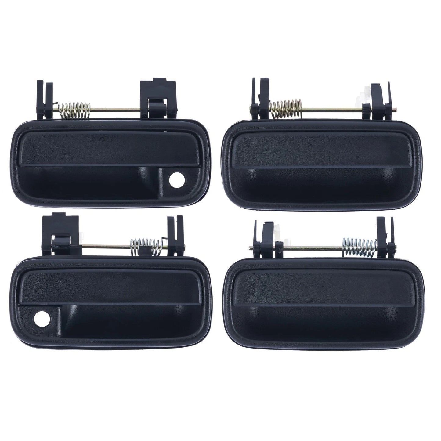 Set of 4 Outer Door Handles for Toyota Hilux (1997–2005) - Black