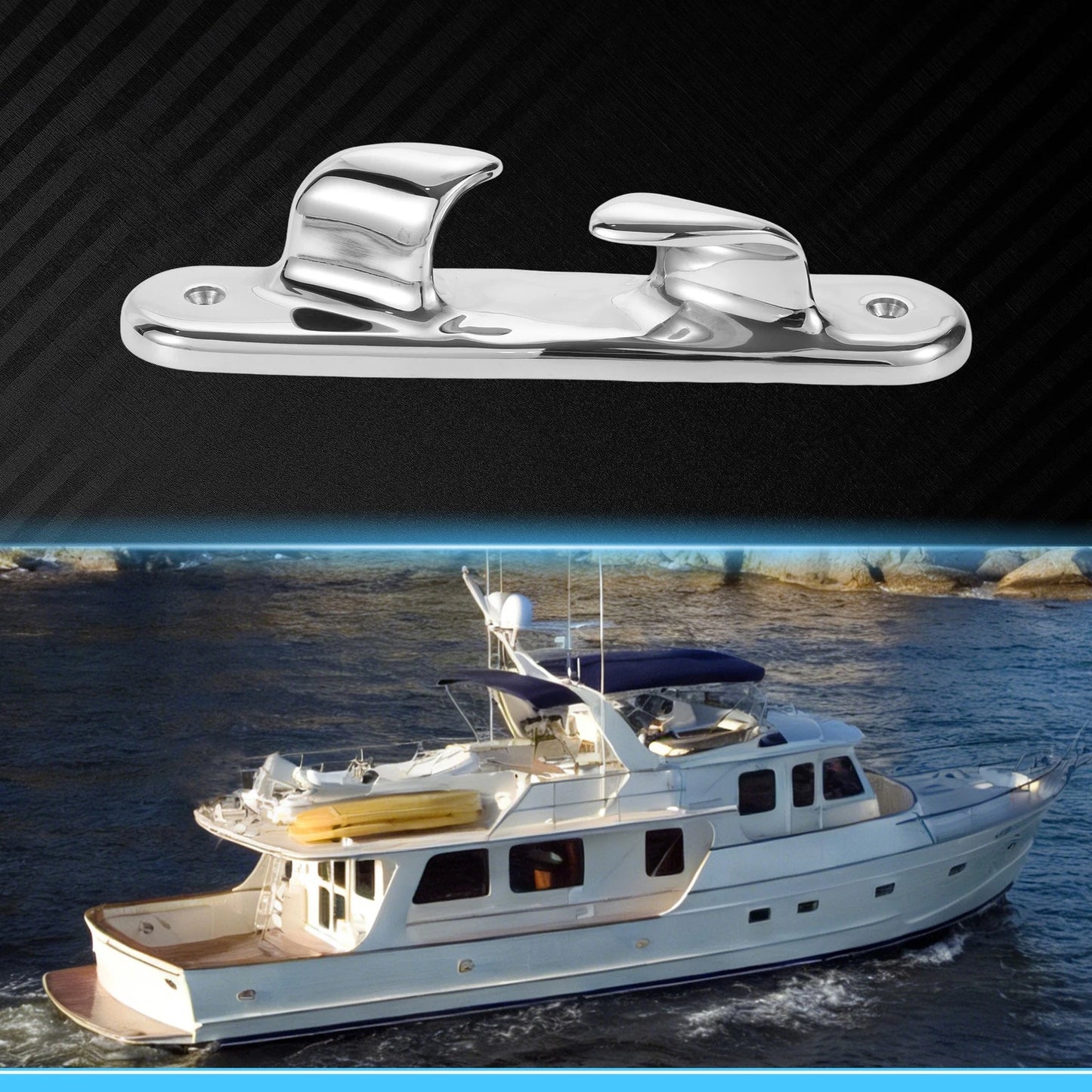 Boat Bow Chock for Right Side (316 Stainless Steel, 204 mm)