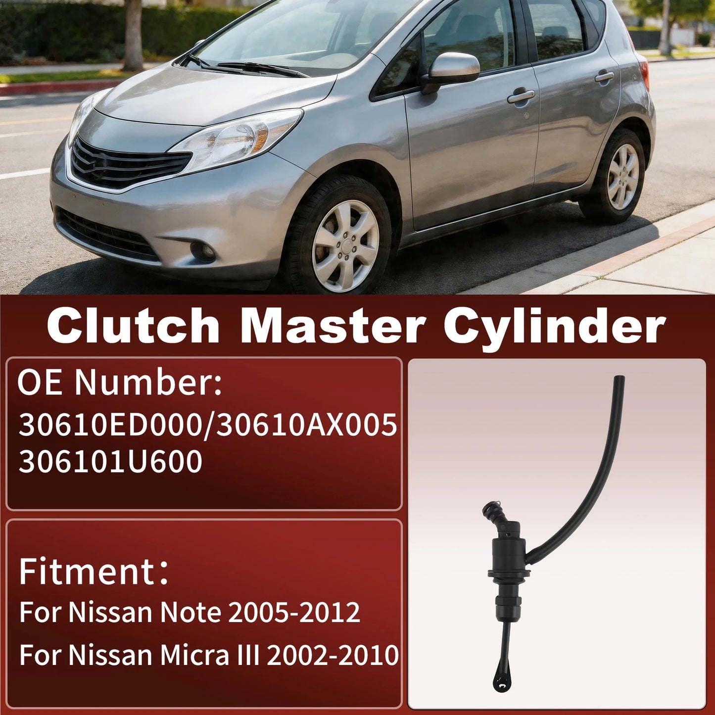 Clutch Master Cylinder for Nissan Note (2005–2012) 30610ED000/30610AX005