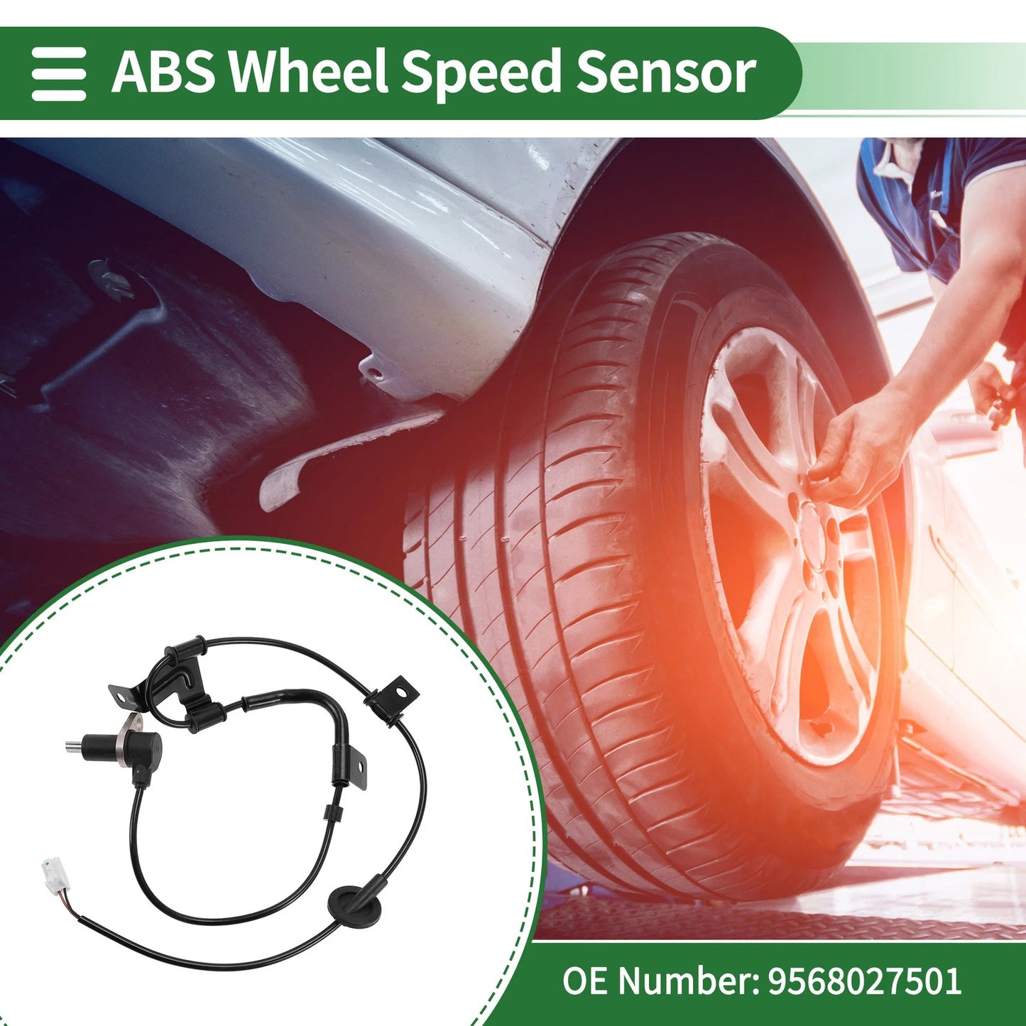 ABS Wheel Speed Sensor No. 9568027501 for Hyundai Tiburon (1999–2001)