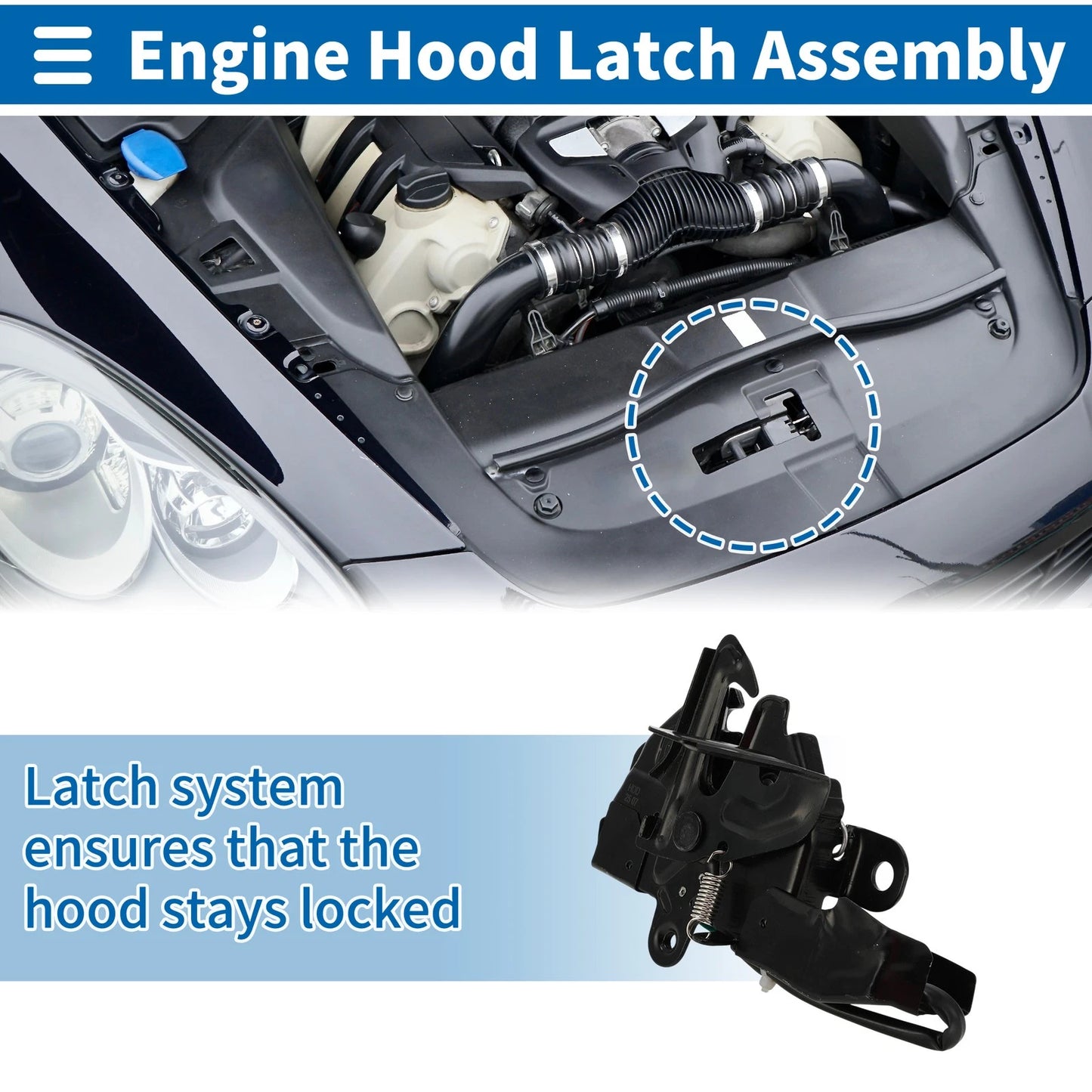 Hood Latch Assembly for Toyota Venza (2009–2015) No. 535100T022