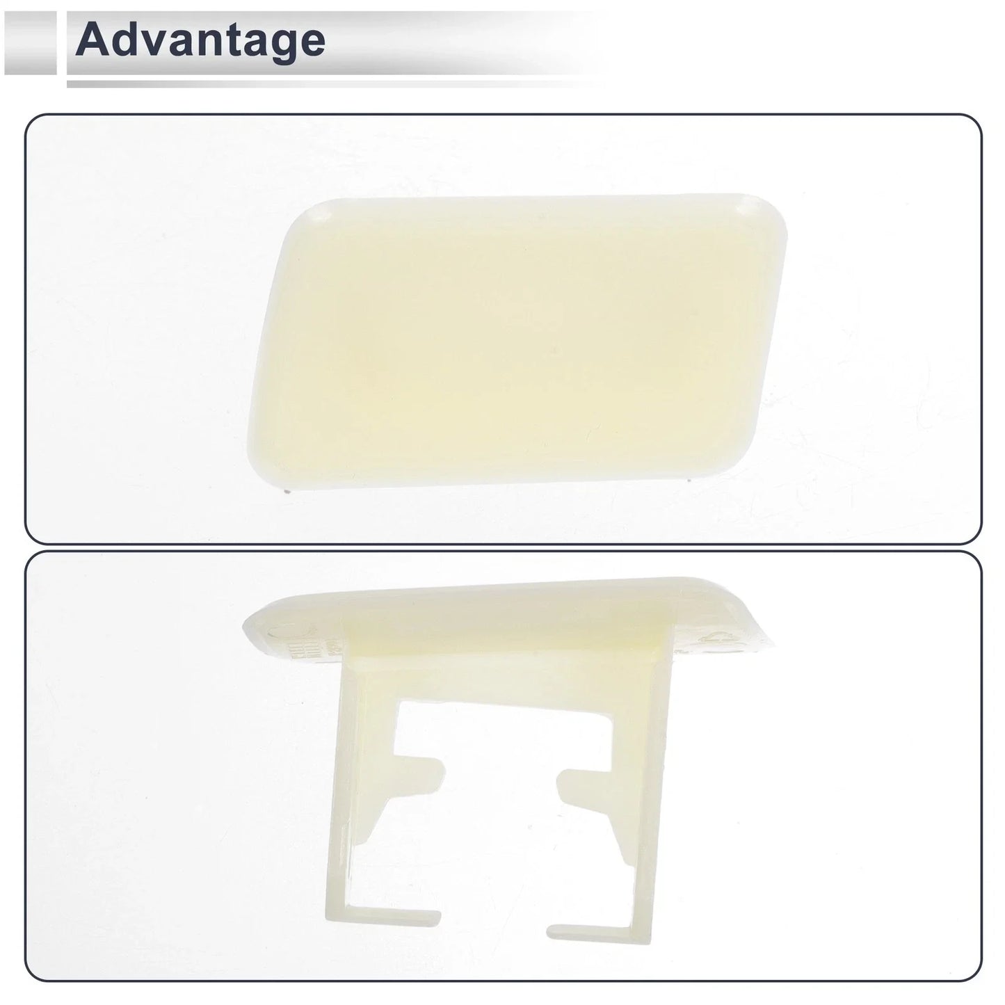 Front Left Side Bumper Headlight Washer Nozzle Cover Cap for BMW X3 Unpainted
