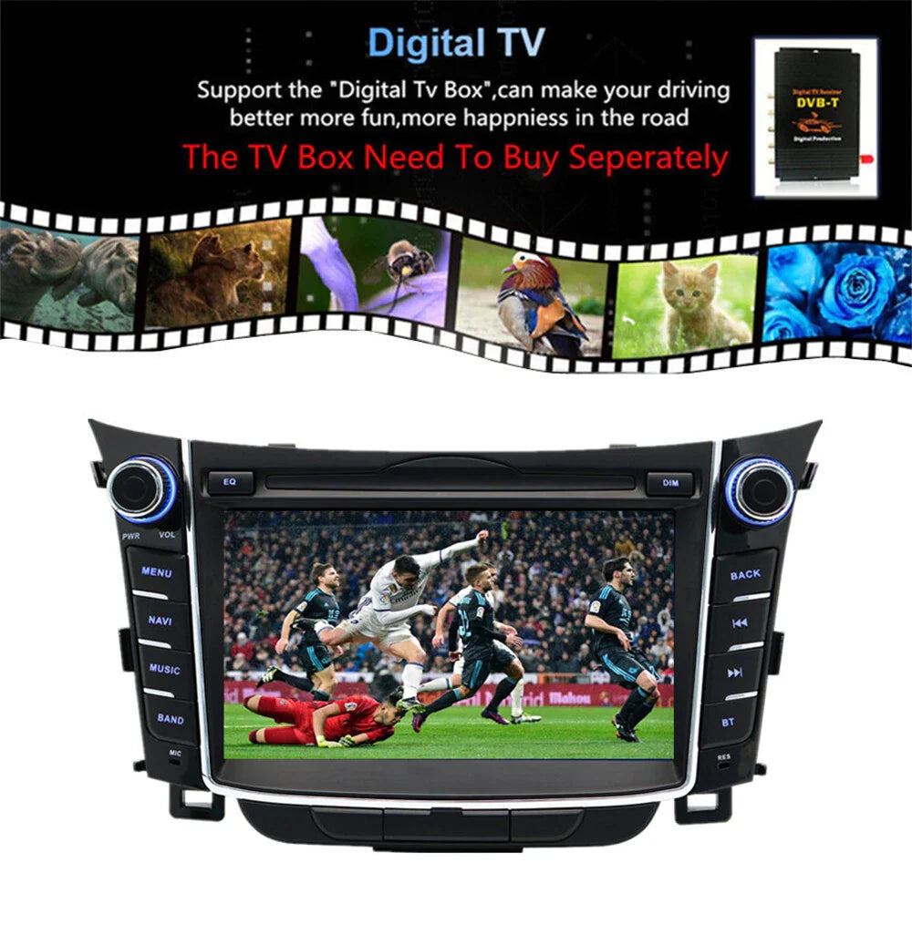 7" Android Stereo GPS Navigation for 2011-2017 Hyundai I30 Elantra GT