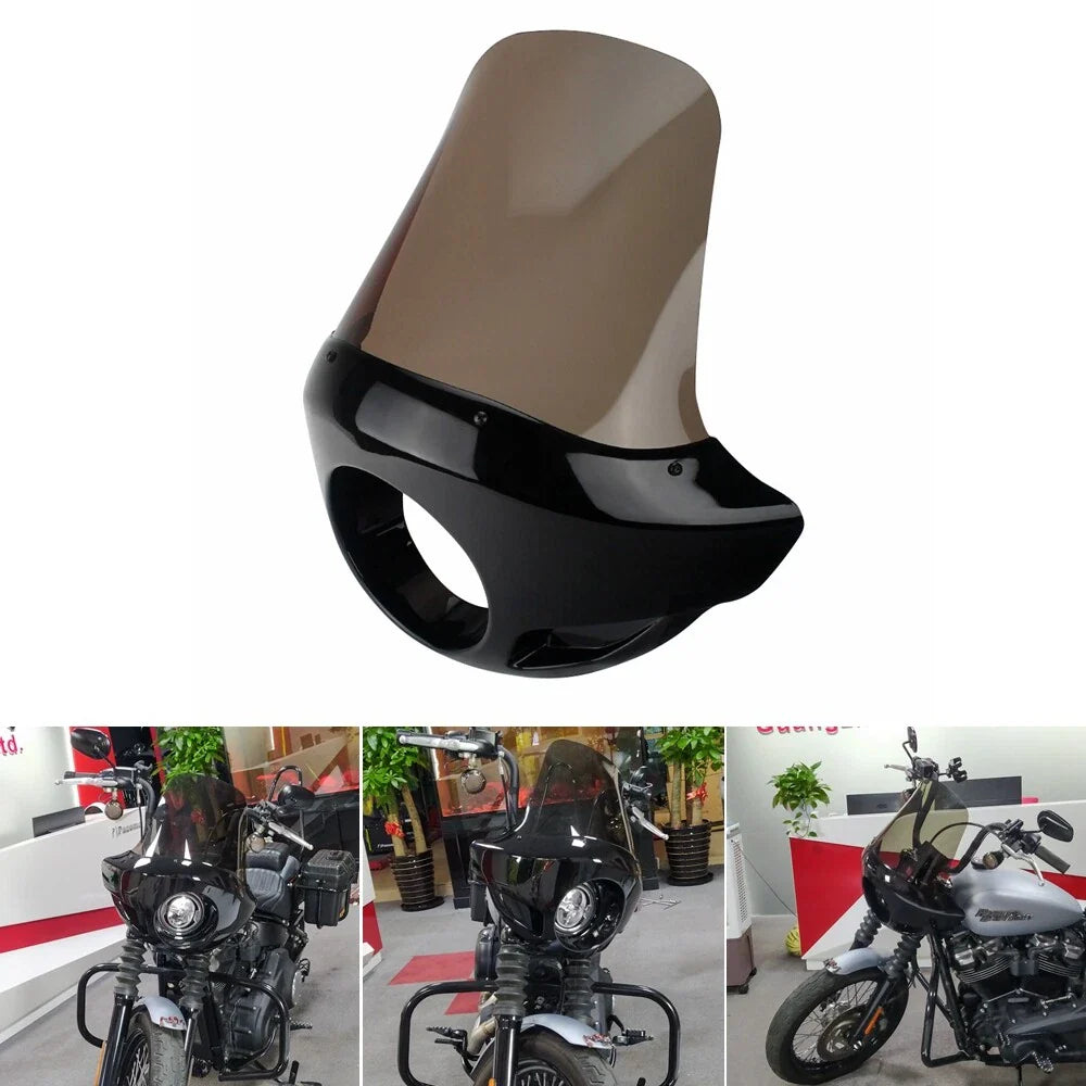21" Headlight Fairing w/ Windshield for Harley Softail