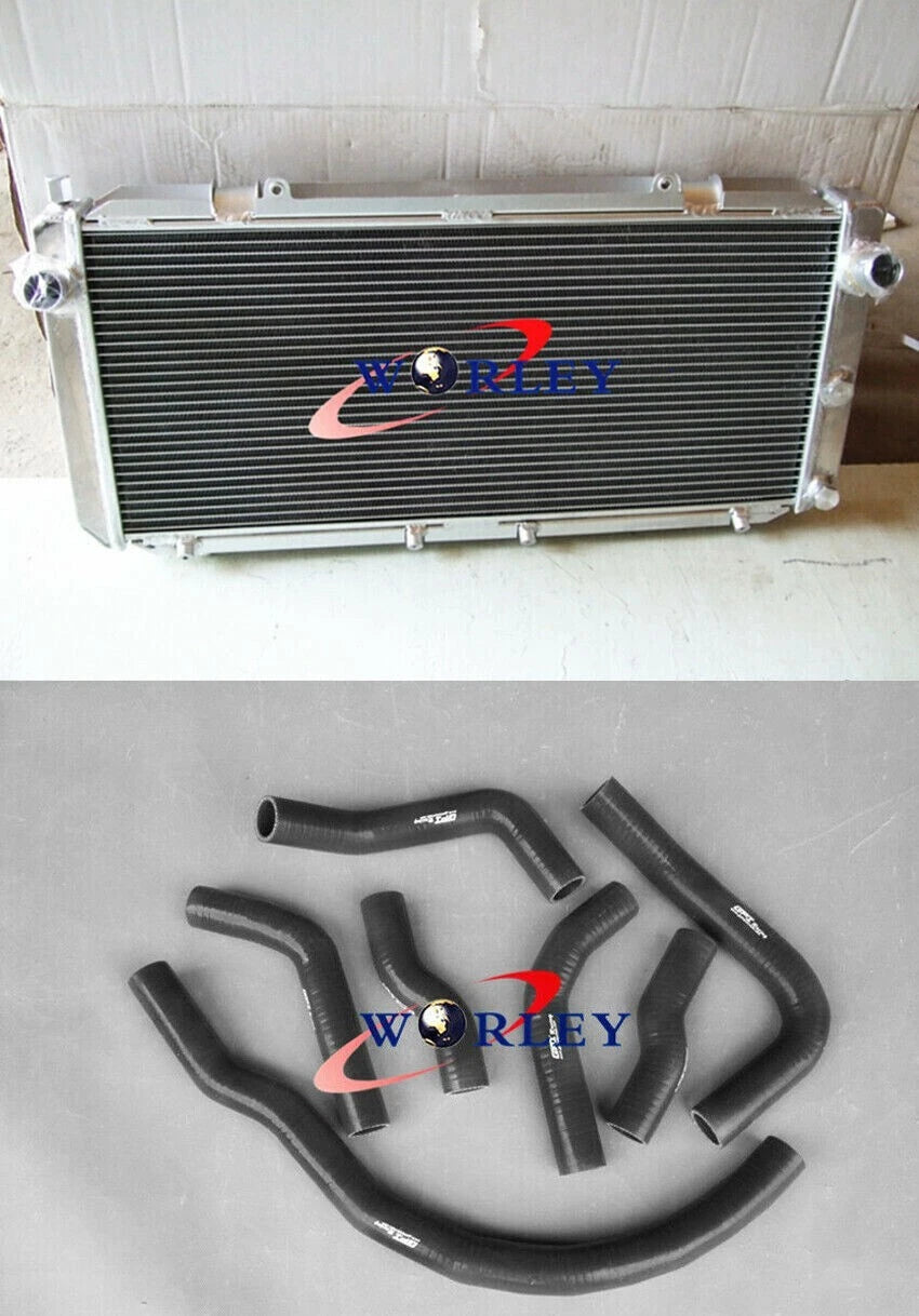 Aluminum Radiator with Black Hose for Toyota MR2 SW20 (1990–1997)